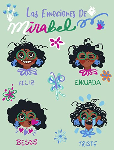 Image of Disney Girls Pixar Encanto Emotions of Mirabel Doodles Girls Heather T-Shirt