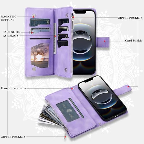 Coque pour iPhone 16e Violet Asuwish DKTTQB protection antichoc élégante - 3