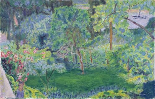 Toile Pierre Bonnard Paysage avec une péniche pour habiller un mur vide de bureau 60x90