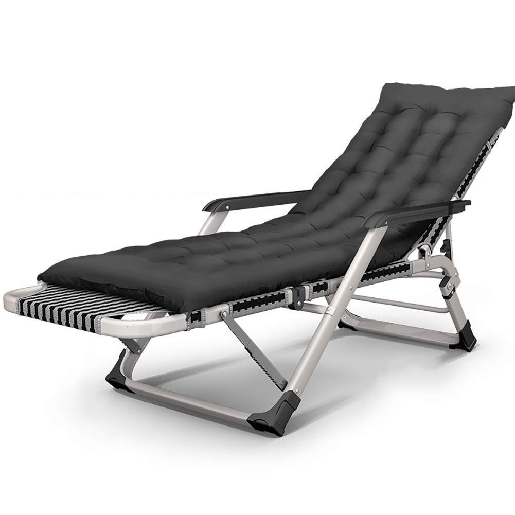Chaise longue d'extérieur inclinable portable pour plage et jardin
