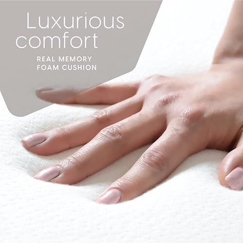 Miniatura 6 de Milliard Cojín de espuma viscoelástica para exteriores, cojín de descanso con funda impermeable y lavable, cojín para silla de patio, cojín de