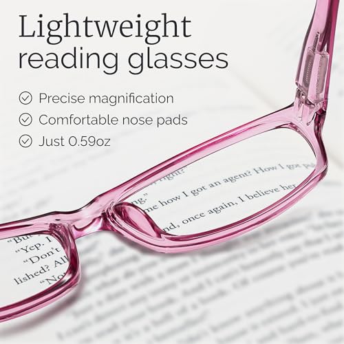 Image of Gaoye Reading Glasses for Women, 6 pack Fashion Readers for Women Men Spring Hinge Eye Glasses, Blue Light Reading Glasses