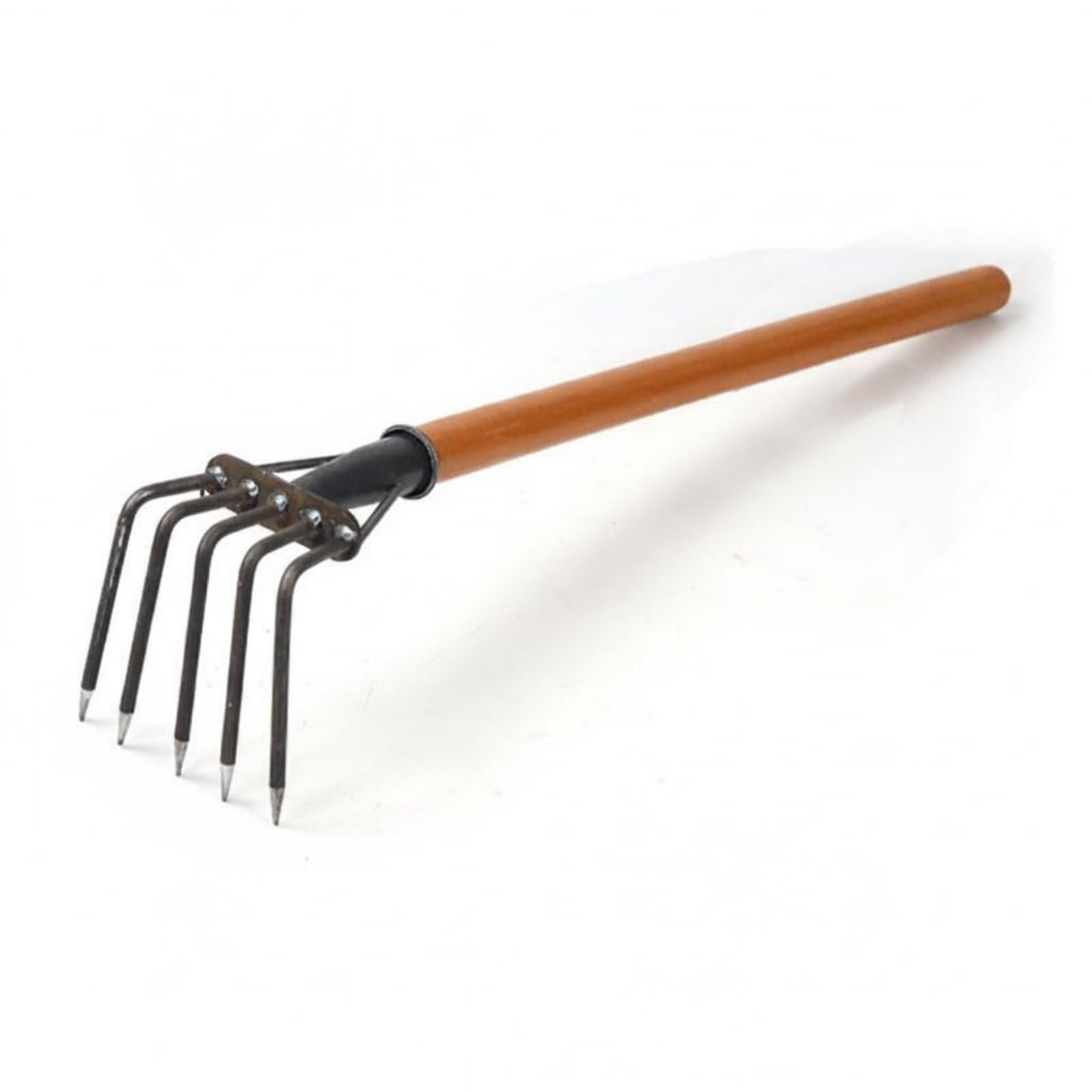 Rastrello per Vongole Rastrello Giardino Coltivatore Manuale Attrezzo Mano per Diserbo Aerazione Raccolta Arachidi di Mare Struttura Acciaio Legno , style to 2