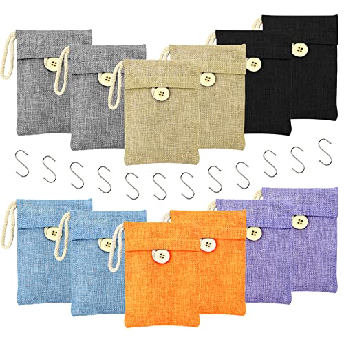 Bamboo Charcoal Bags Odor Absorber 12 Pack&times;100g Bamboo Charcoal Air Purifying Bags, for Car Air...