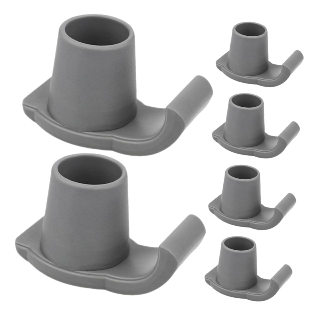 Healeved Practical Walker Ski Glides Portable Walker Skis 6pcs Walker Glides for Elderly Walker Accessories