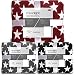 CelinaTex Flauschige Kuscheldecke XXL 200 x 220 cm grau Decke Sofa Couch Wohndecke weich Stars Mikrofaser Fleece Oeko-TEX Moonlight