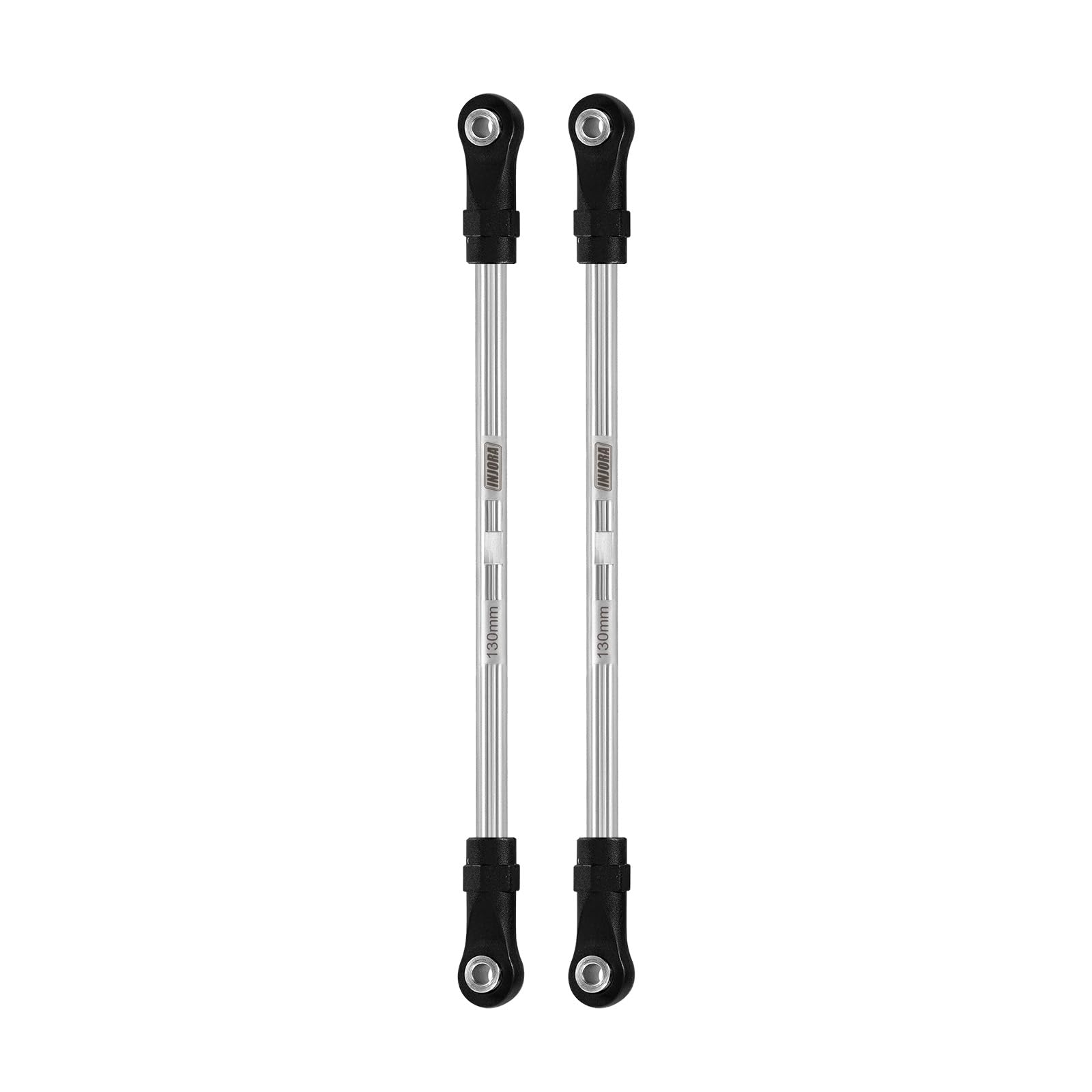 INJORA Stainless Steel Builders Links with Rod Ends for TRX4 SCX10