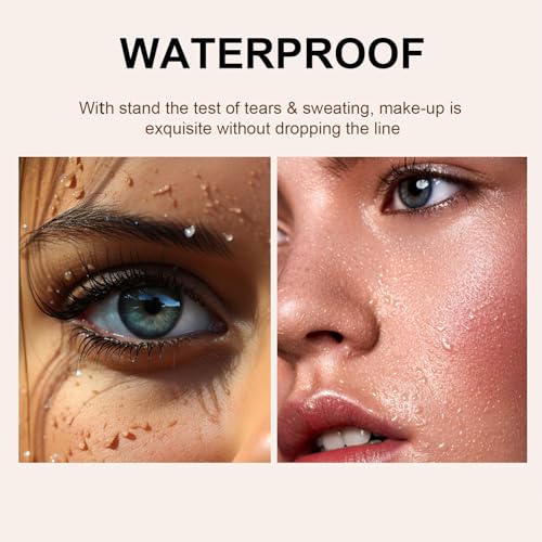 3 Pack Liquid Contour & Highlighter & Blush Makeup Set, Liquid Contour Stick Long Lasting Weightless Buildable Cream Contour - Cushion Applicator Contouring Bronzer Liquid Blush Stick Beauty Wand - Image 4