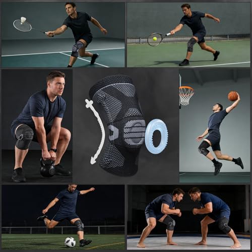 Image of NEENCA Professional Knee Brace for Pain Relief Compression Sleeve