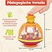B. toys - Poppitoppy - Ball Popper Spielzeug - Marienkäfer Tumble Toy - Entwicklungsförderndes Spielzeug für Kleinkinder, Kinder - 20 Bälle - 12 Monate +