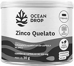 ZINCO QUELATO 60 CAPSULAS 500MG OCEAN DROP