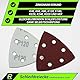 RODOPI RedDevil Schleifdreiecke für Deltaschleifer Körnung 40-320 Zirkonium Korund Klett 93x93x93 mm Delta Schleifpapier 6 Loch für Dreieckschleifer - 50 Stück Mix