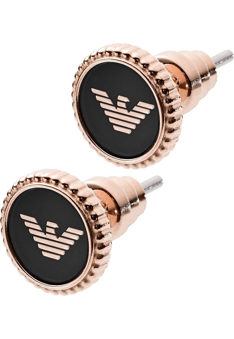 Emporio Armani Damen Ohrringe aus Edelstahl oder Halbedelsteinen mit Push-Back-Verschluss