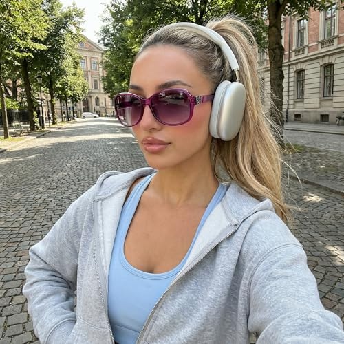 Image of SIPHEW Polarized Sunglasses for Women | UV400 Protection | Vintage Sun Glasses,Wraparound Shade,Lightweight & Comfortable,Big Sunnies eyewear,Driving,Outdoors