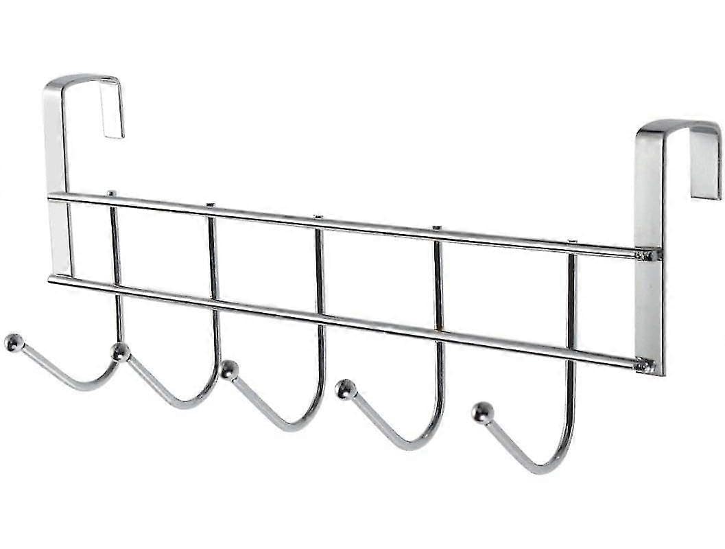 Joyhappst Image Color Hook Rail Stainless Steel Door Hook Coat Hook Coat Hanger With 5 Hooks