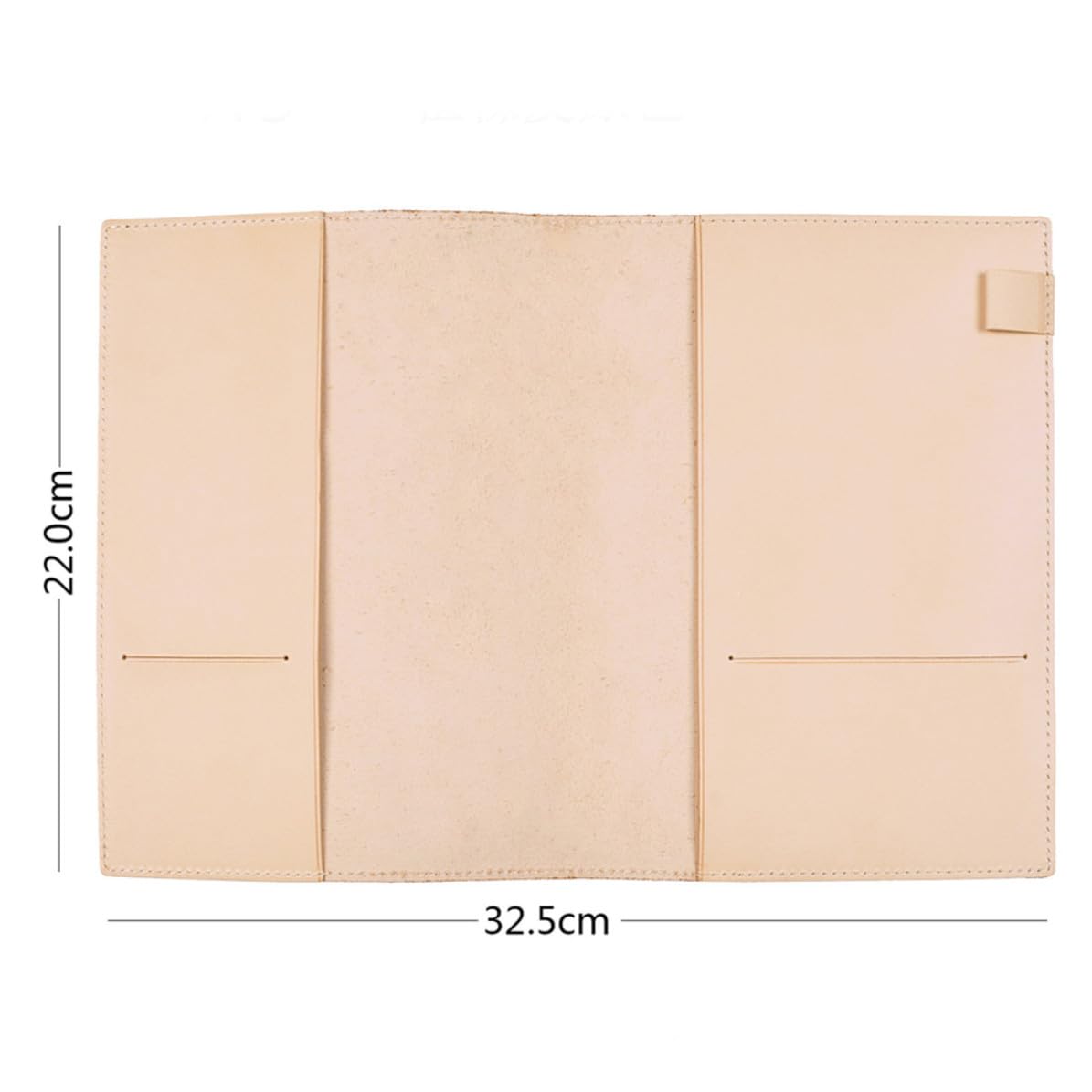 ibasenice Funda de Cuero Cubierta Protectora de Diario para Cuaderno A5 Beige, Porta Bolígrafo y Ranuras y Escuela, Negocios Viajeros