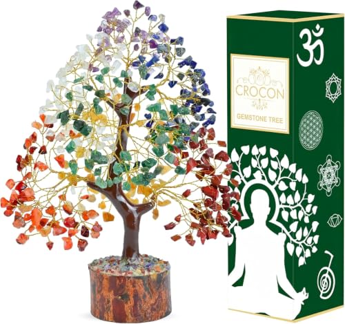Crocon® 7 Chakra Crystal Tree of Life...
