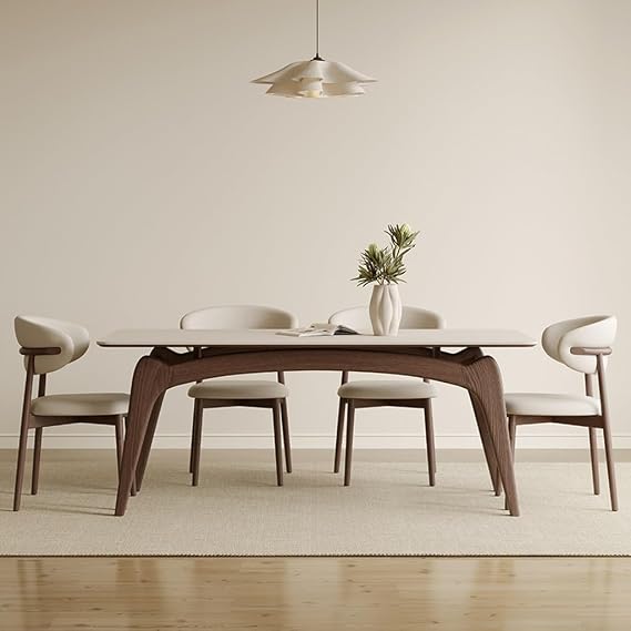 Restaurant Table Dinner Table Slate Solid Wood Dining Table Simple Small Apartment Rectangular Dining Table Home Dining Table Reception Table Rustic Farmhouse Dining Table ( Size : S:140*80*75cm )