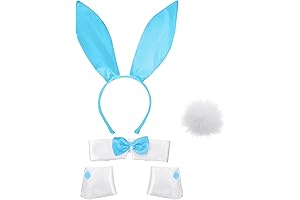 An Enchanted Blue Bunny Attire To Hop Into Joy