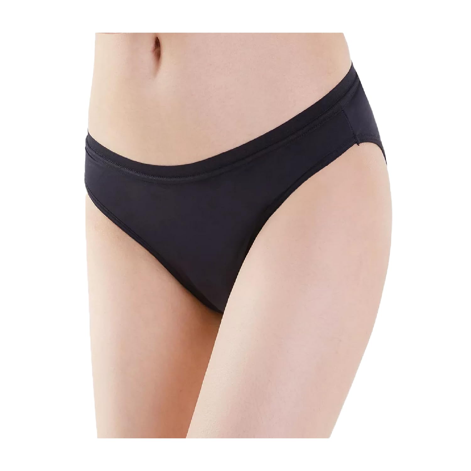 Irisana - Braga Menstrual - En Negro - Talla M - Algodón Orgánico y Bambú - Para Flujo Medio y Abundante - Ideal para Pérdidas de Orina - Transpirable