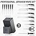 KnifeSaga Premium Knife Set 15 Pcs Quality Kitchen Knife Set with Block, Japanese High Carbon Stainless Steel Razor Sharp Knife Block Set, Acacia Wood Block Knife Set with Ergonomic Full-tang Handle