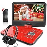 12.5 Inch Portable DVD Player with 4 Hour Rechargeable Battery,10.5