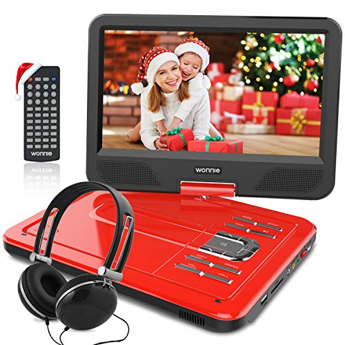 12.5 Inch Portable DVD Player with 4 Hour Rechargeable Battery,10.5