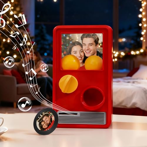 SOUFEEL Máquina de Gashapon Personalizada con Fotos y Música Spotify Mini Caja de Música Retro de Vinilo Personalizada Parejas, Familias, Novios y Novias SOUFEEL Máquina de Gashapon Personalizada con Fotos y Música Spotify Mini Caja de Música Retro de Vinilo Personalizada Parejas, Familias, Novios y Novias