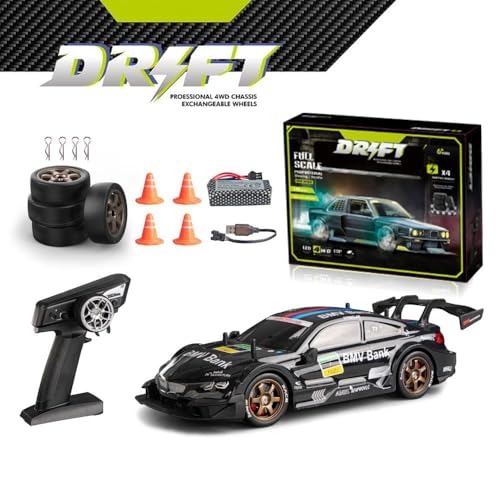 Image of 2.4G 1:16 RC Drift Car - 30KM /H High-Speed Remote Control Racer with Smooth Drifting, LED Lights, Dual Tyres & Durable Off-Road Design for Kids & Teens