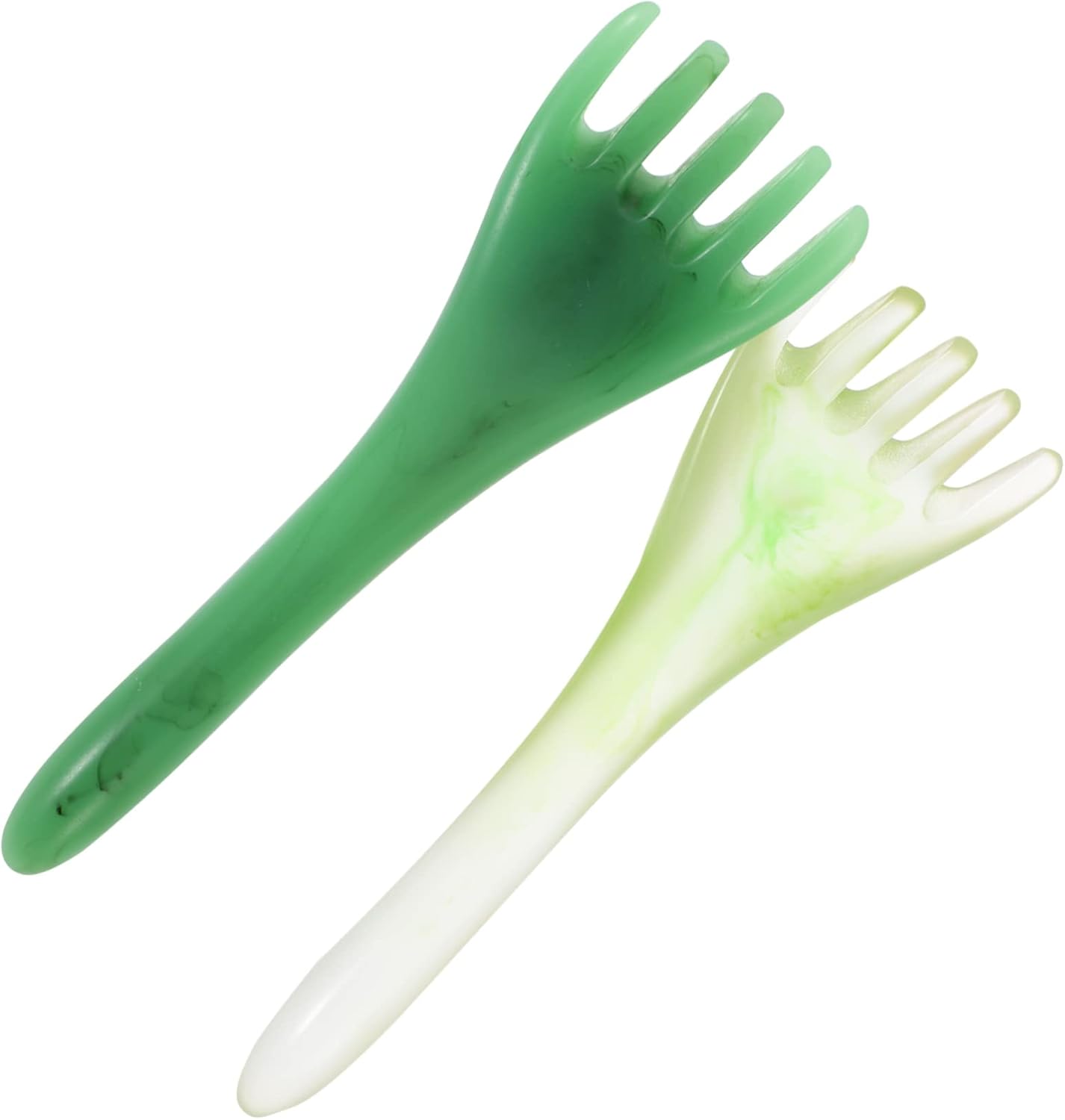 4 Pcs Hair Comb Massager Head Massager Spa Head Scratcher Jade Comb Scratcher Scalp Jade Foot Scalp s Sole of Foot Miss China Resin Beeswax