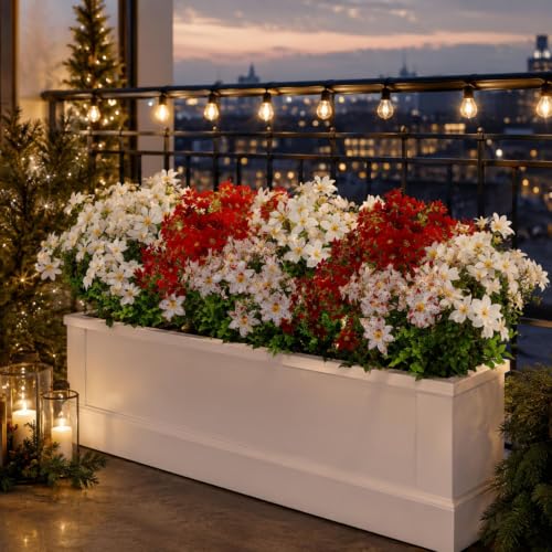 33PCS Fake Flowers for Outside Artificial Flowers Outdoor UV Resistant - image 7
