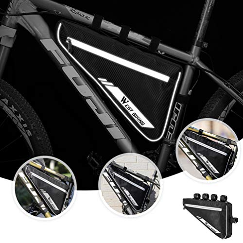 BESPORTBLE Da Frente da Bicicleta Bolsa de Equitação Feixe Feixe Triângulo Saco de Bicicleta Da Bici