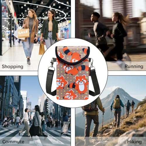 Image of Neoprene Phone Sleeve Pouch Case Bag for Men Women w /Crossbody Strap /Neck Lanyard for iPhone 17 /16 /15 /14 Pro Max, Samsung S25，Pixel 10