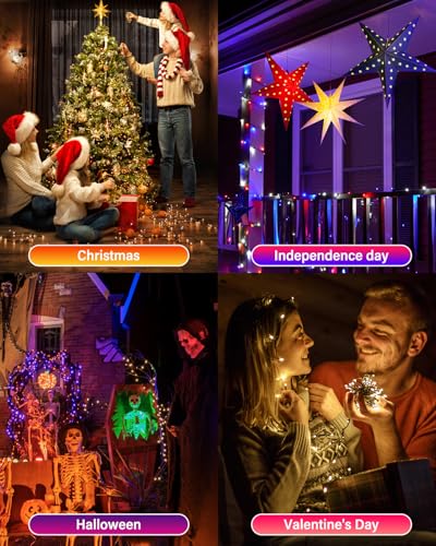 Flacchi YZ88UU001RG01 Smart Christmas Lights,32 Ft 100 Led Usb Smart Color Changing Led String Lights thumb #1