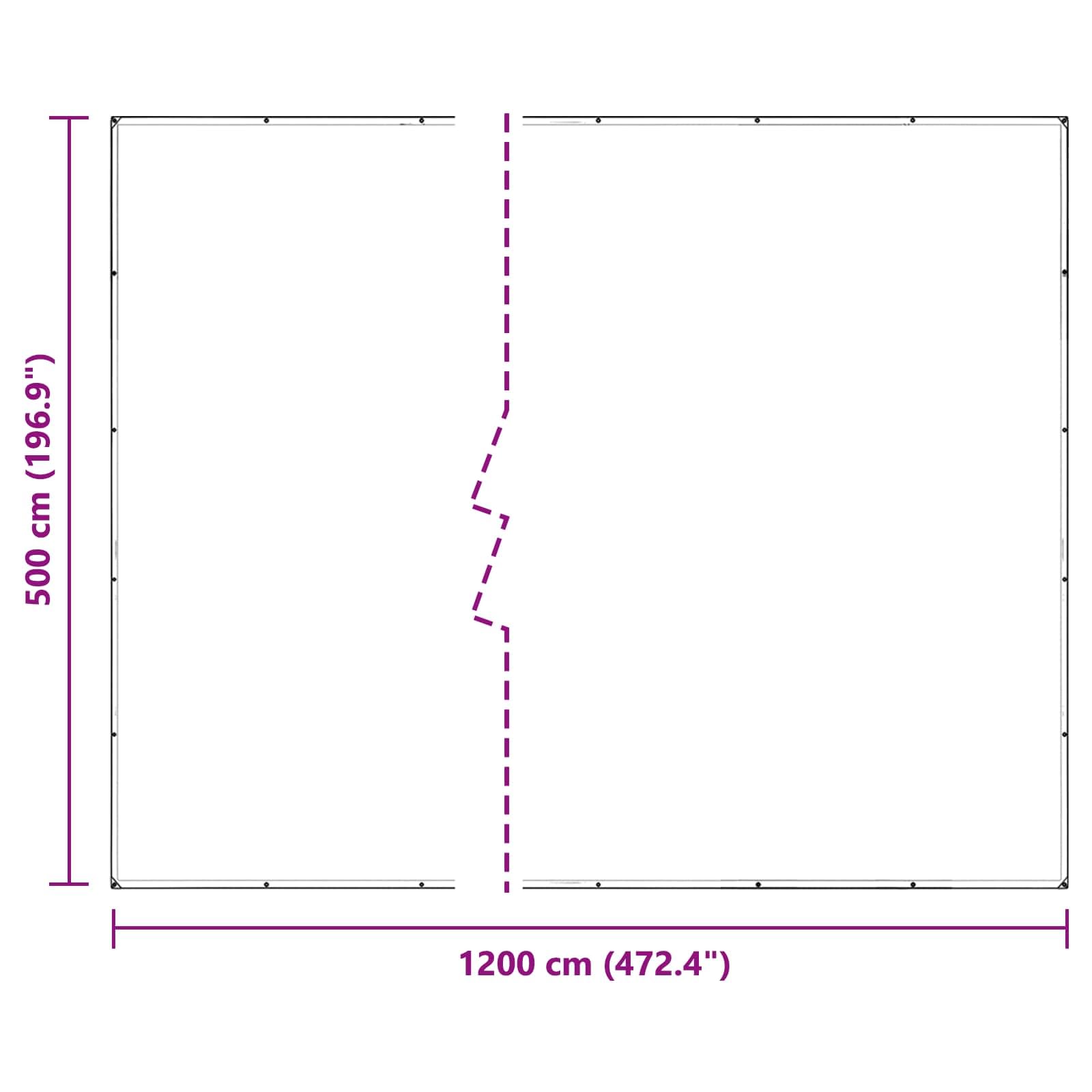 Przezroczysta osłona na rośliny, PCW, 5 x 12 m, z oczkami, uniwersalna plandeka do pielęgnacji ogrodu, ochrona rabatek, ochrona przed zimą, ochrona roślin, z wodoodporną powierzchnią