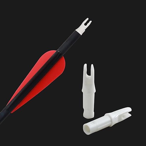 Miniatura 54 de SOPOGER 50 paquetes de flechas de tiro con arco – Insertos de flecha para flechas de carbono 0.244/0.244 in de plástico para bricolaje caza tiro