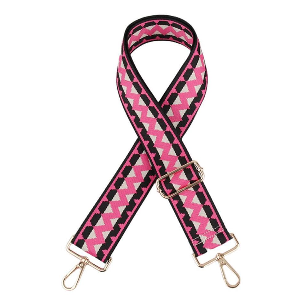 Dxzxdjiu Women's Pink Red Shoulder Straps,Crossbody Bag Straps, Width 5 Cm Bag Strap,Bag Handle,Carry Strap,Bag Chain,Replacement Strap,Webbing,Bag Shoulder Strap For Handbags(Pink Red)