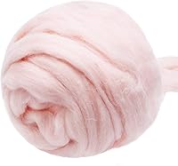 Vista 19 de Tejido de lana de 3.53 onzas, parte superior de lana de fibra para hilar, lana pura, hilo grueso, para fieltro de aguja, fieltro húmedo, hilado a