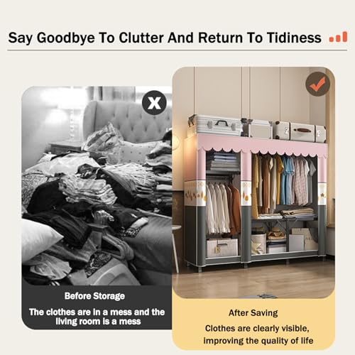 Armoire pliable portable pour remédier au manque de placards fixes - 4