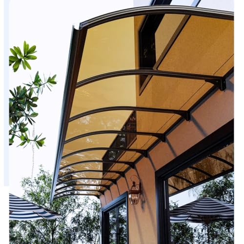 Auvent de porte d'entrée polycarbonate avec toit abri protection pluie