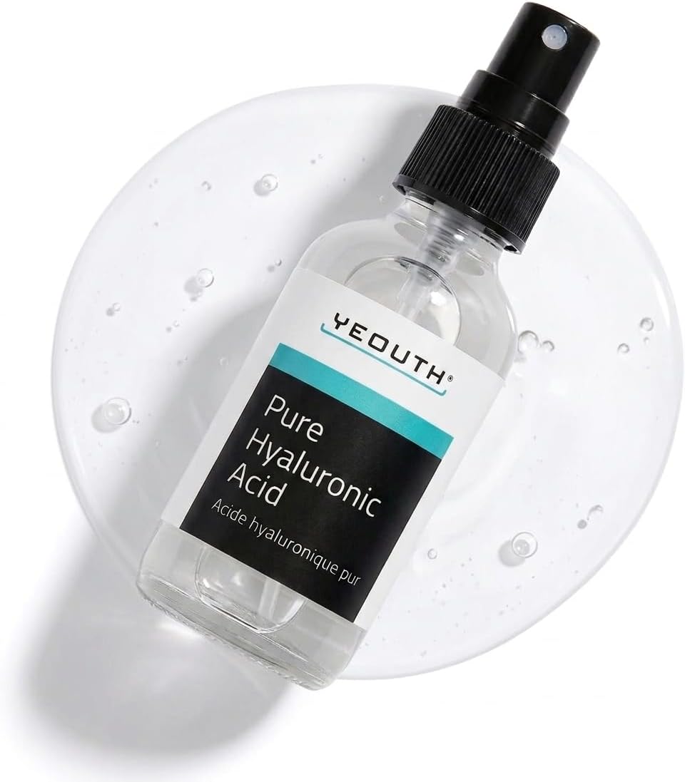 YEOUTH Pure Hyaluronic Acid Serum for Face 99% for Dry & Dull Skin, Hydrating Hyaluronic Face Serum for Women & Men, For All Skin Types 30ml