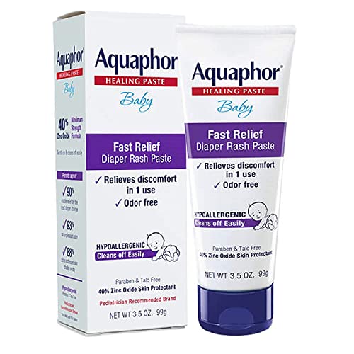 Image of Aquaphor Baby Diaper Rash Paste - For Serious Diaper Rash and Flare-ups - 3.5 Oz. Tube