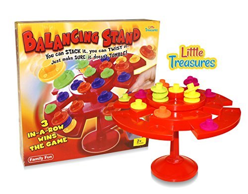 Little Treasures Balancing Stand Tic-Tac-Toe Game a Fun Family Game, 2-4 Players