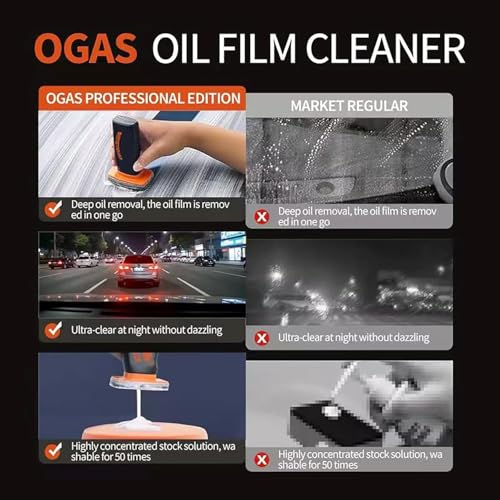 KEHOO 2026 New Handheld Glass Oil-Film Remover, Glass Oil Film Remover for Car, Glass Emulsion Cleaner Cleaning Board, Automotive Oil Film Cleaning Brush for Car Windows by KEHOO - Used condition - Image 8