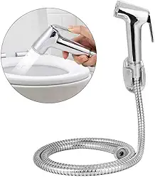 Ducha Higiênica ABS para Banheiro – Kit Completo com 3 Pulverizadores, Suporte e Mangueira, Design Moderno
