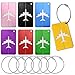 JustYit 8 Pezzi Etichette per Bagagli Viaggio Bagagli Tag in Alluminio Etichette Bagaglio Viaggio per il Aereo Bagaglio, Valigie, Carrozzina, Borsa da Viaggio