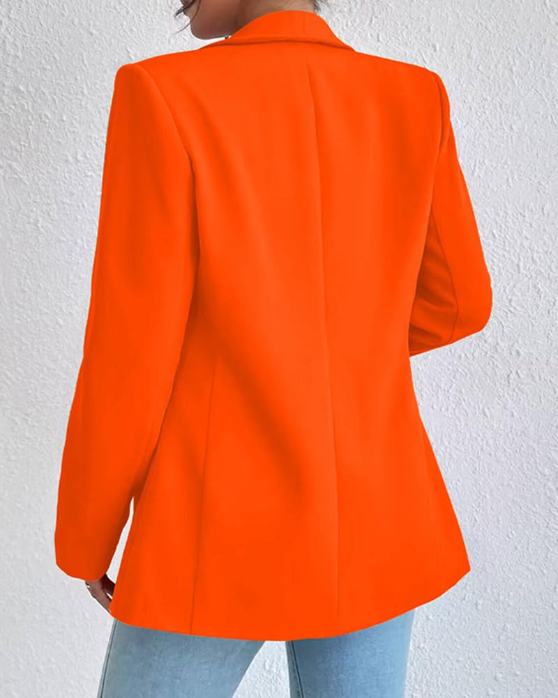 Tomwell Blazer Femme Manches Longues Casual Revers OL Business Veste de Costume Devant Ouvert Manteau Cardigan Blazer Jacket avec Poches