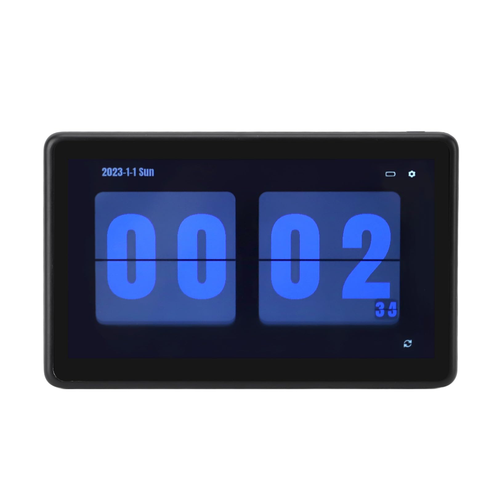 Fafeicy Wireless LCD Digital Flip Clock z domową prognozą Pogody Użyj Wielofunkcyjnego Cyfrowego Zegarka Komputerowego
