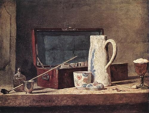 Impression sur toile Chardin Nature morte - Peinture de maître haut de gamme 60x90cm
