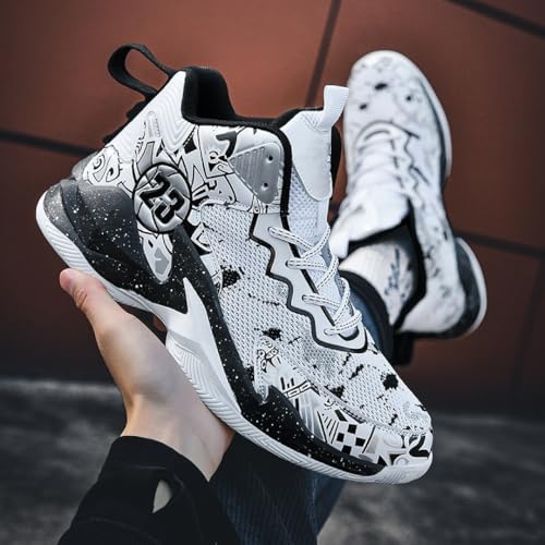 Image of Men's Basketball Shoes Fashion Printed Sneakers